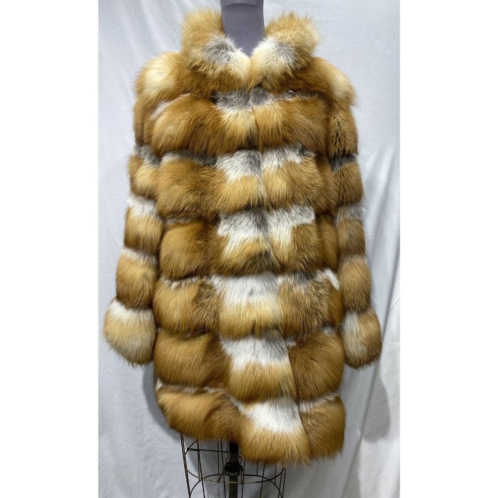 natural red fox stroller/ jacket horizontal w/ zipoff bottom (81238)